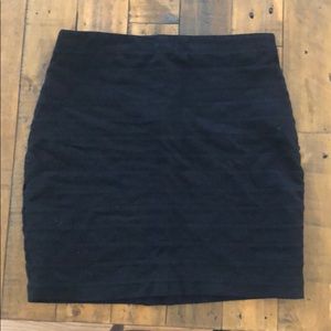 Express black bodycon skirt